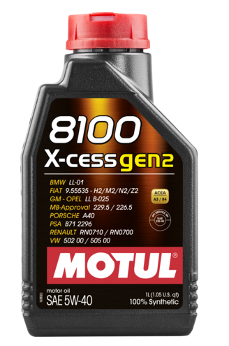 MOTUL 8100 X-CESS GEN2 5W40 L