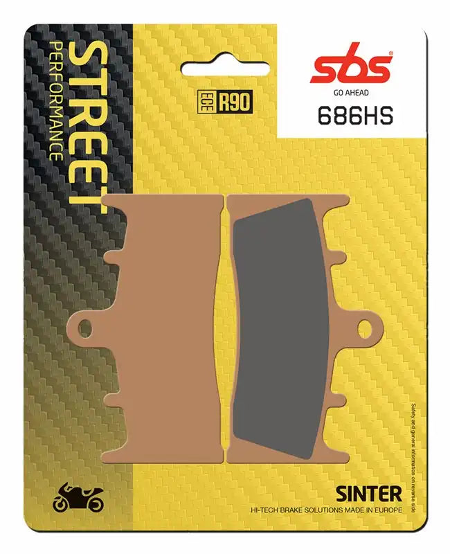 686HS, SBS EVO SINTER BRAKE PADS KAWASAKI, SUZUKI (FA188H)
