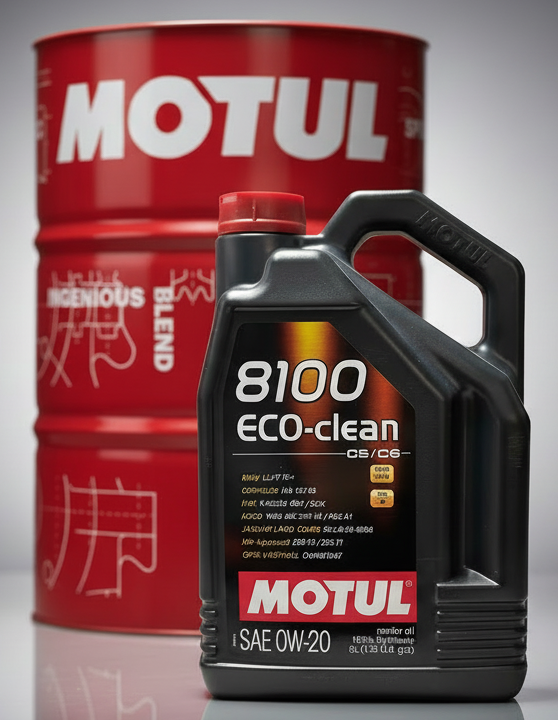Motul 8100 ECO-clean composite with brightened background