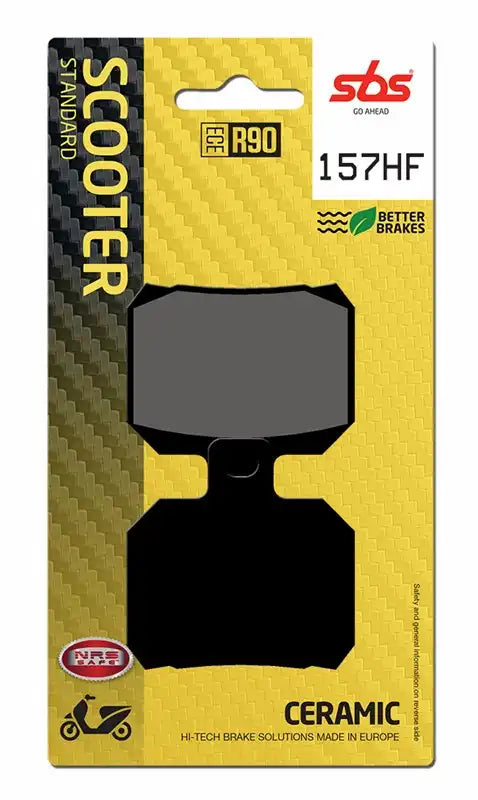 157HF, SBS CERAMIC BRAKE PADS PIAGGIO BV500 (FA266)