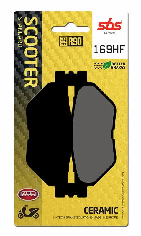 169HF, SBS CERAMIC BRAKE PADS TMAX 500-530 01-19 (FA319)
