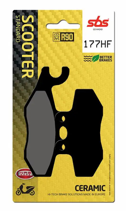 177HF, SBS CERAMIC BRAKE PADS PIAGGIO VESPA (FA353)