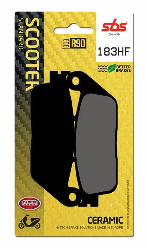 183HF, SBS CERAMIC BRAKE PADS KYMCO / BMW / HONDA (FA142)