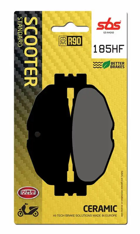 185HF, SBS CERAMIC BRAKE PADS YAMAHA TMAX 500 / MAJESTY 400 (FA408)