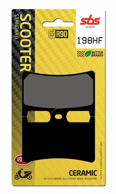 198HF, SBS CERAMIC BRAKE PADS YAMAHA TMAX 500-530 (FA252)