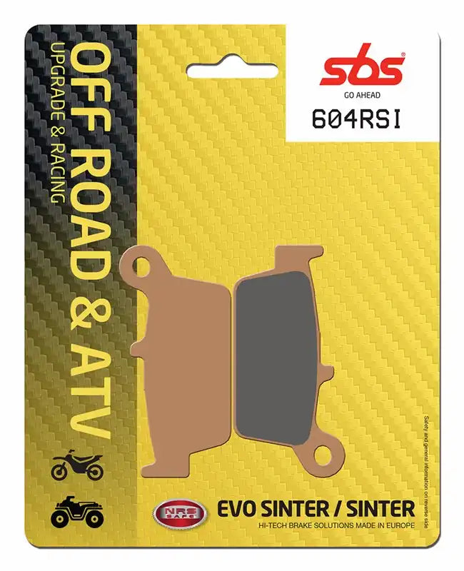 604RSI, SBS SINTER RACING BRAKE PADS HONDA,KAW. SUSUKI , YAMAHA ..OFF ROAD (FA131)
