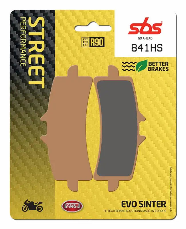 841HS, SBS SINTERED BRAKE PADS STREET DUCATI , APRILIA, KAW, KTM (FA447)