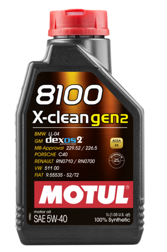 MOTUL 8100 X-CLEAN GEN2 5W40 L