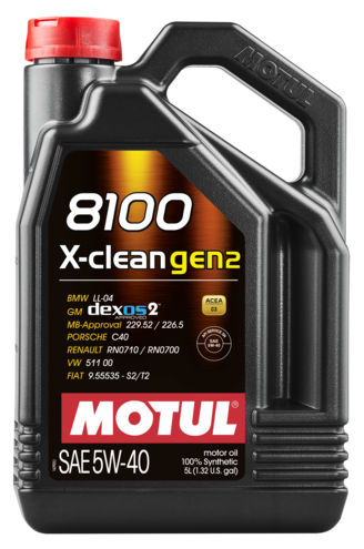 MOTUL 8100 X-CLEAN GEN2 5W40 5L