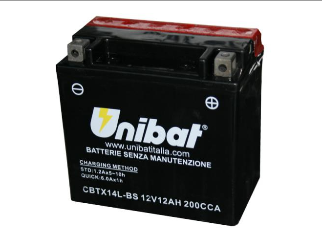 CBTX14L-BS, UNIBAT 14 (YTX14L-BS)