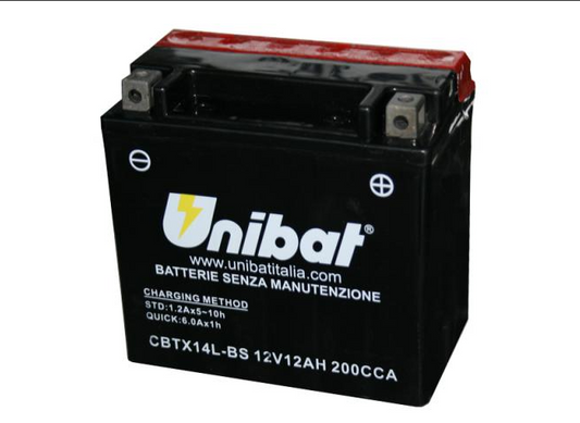 CBTX14L-BS, UNIBAT 14 (YTX14L-BS)