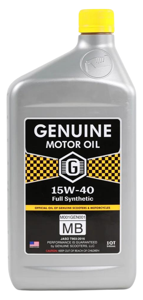 GENUINE 4T SCOOTER MOTOR OIL 15W40 FULL SYNT MB, 1QT