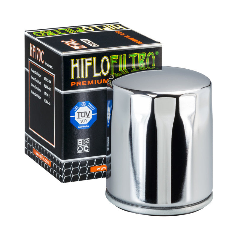 HF170C, OIL FILTER HARLEY CHROME