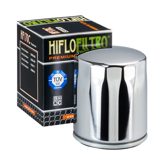HF170C, OIL FILTER HARLEY CHROME