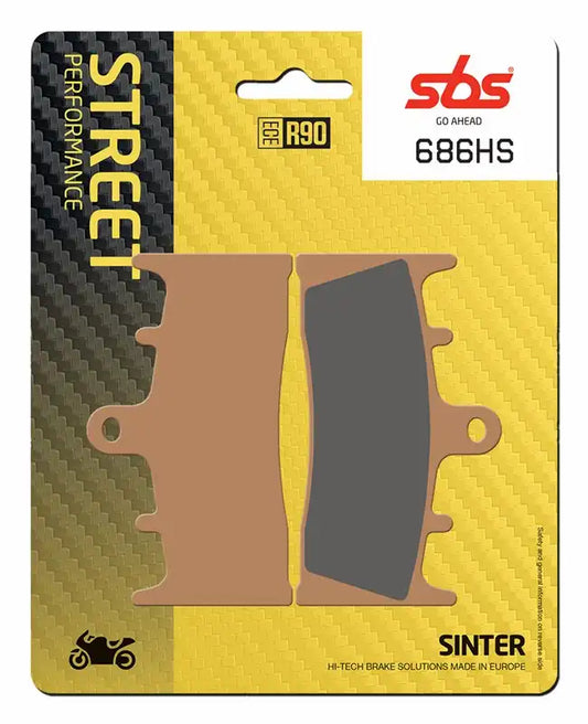 686HS, SBS EVO SINTER BRAKE PADS KAWASAKI, SUZUKI (FA188H)