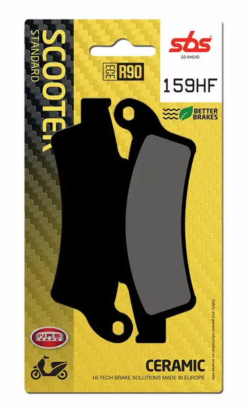 159HF, SBS CERAMIC BRAKE PADS APRILIA SCAR.500 /KYMCO / PIAGGIO BV350 12-19 (FA324)