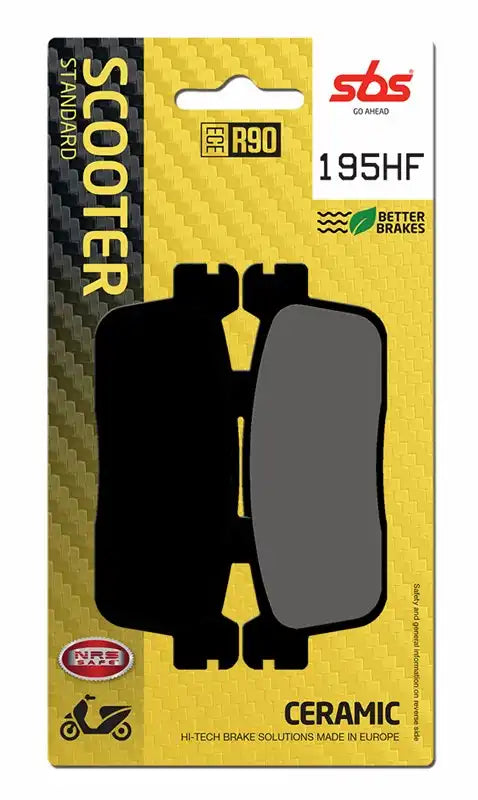 195HF, SBS CERAMIC BRAKE PADS KYMCO 300 PEOPLE / XTOWN (FA607)