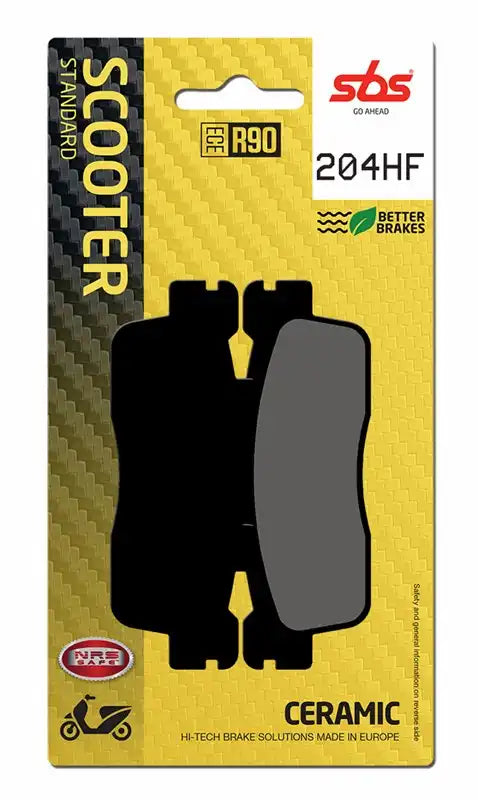 204HF, SBS CERAMIC BRAKE PADS KYMCO PEOPLE DOWNTOWN 300 (FA498)