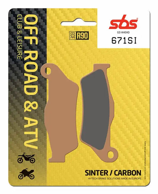 671SI, SBS SINTERED BRAKE PADS KTM/ HUSK /GAS GAS/SUZUKI (FA181)