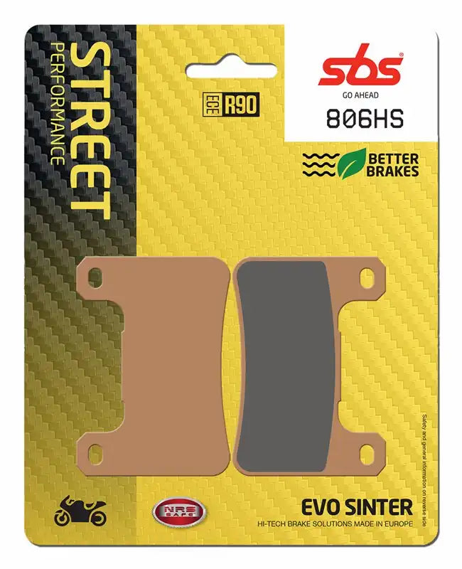806HS, SBS EVO SINTER BRAKE PADS KAWASAKI,SUZUKI (FA379HH)